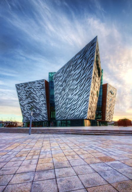 Impressive modern design of the Titanic Belfast museum, showcasing unique architectural style.
